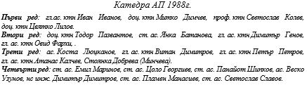 Архив на катедрата